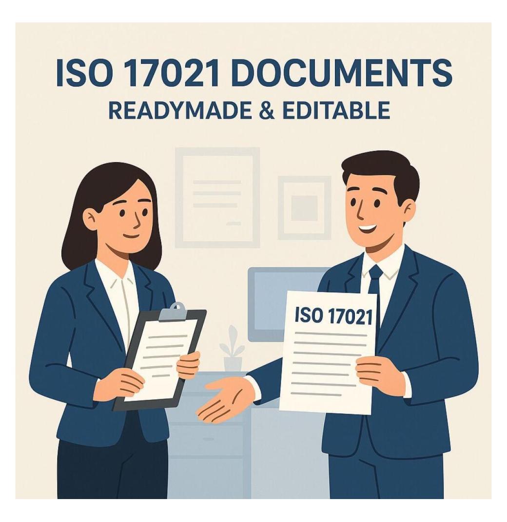 Readymade ISO 17021 Documents- Complete Package 