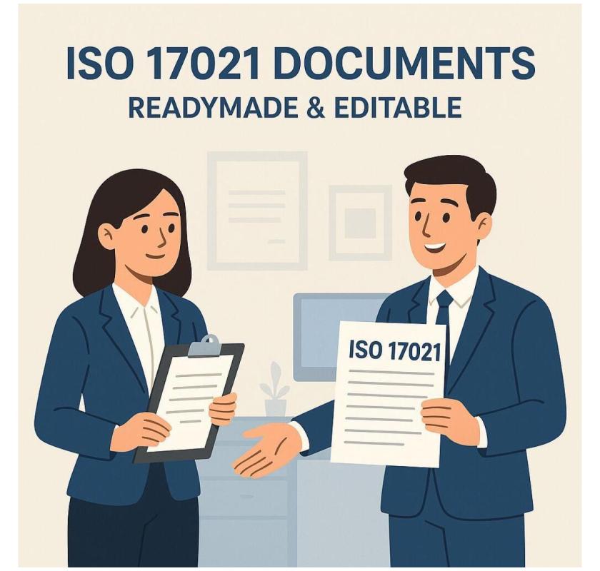 Readymade ISO 17021 Documents- Complete Package 