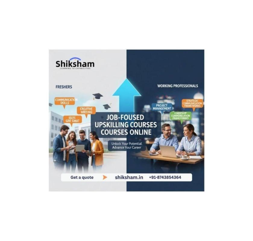 Job-Focused Upskilling Courses Online for Freshers & Working Professionals!