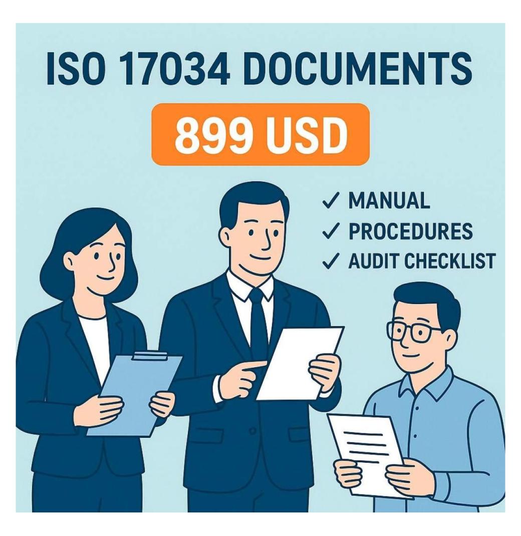 Readymade ISO 17034 Documents- Buy Now