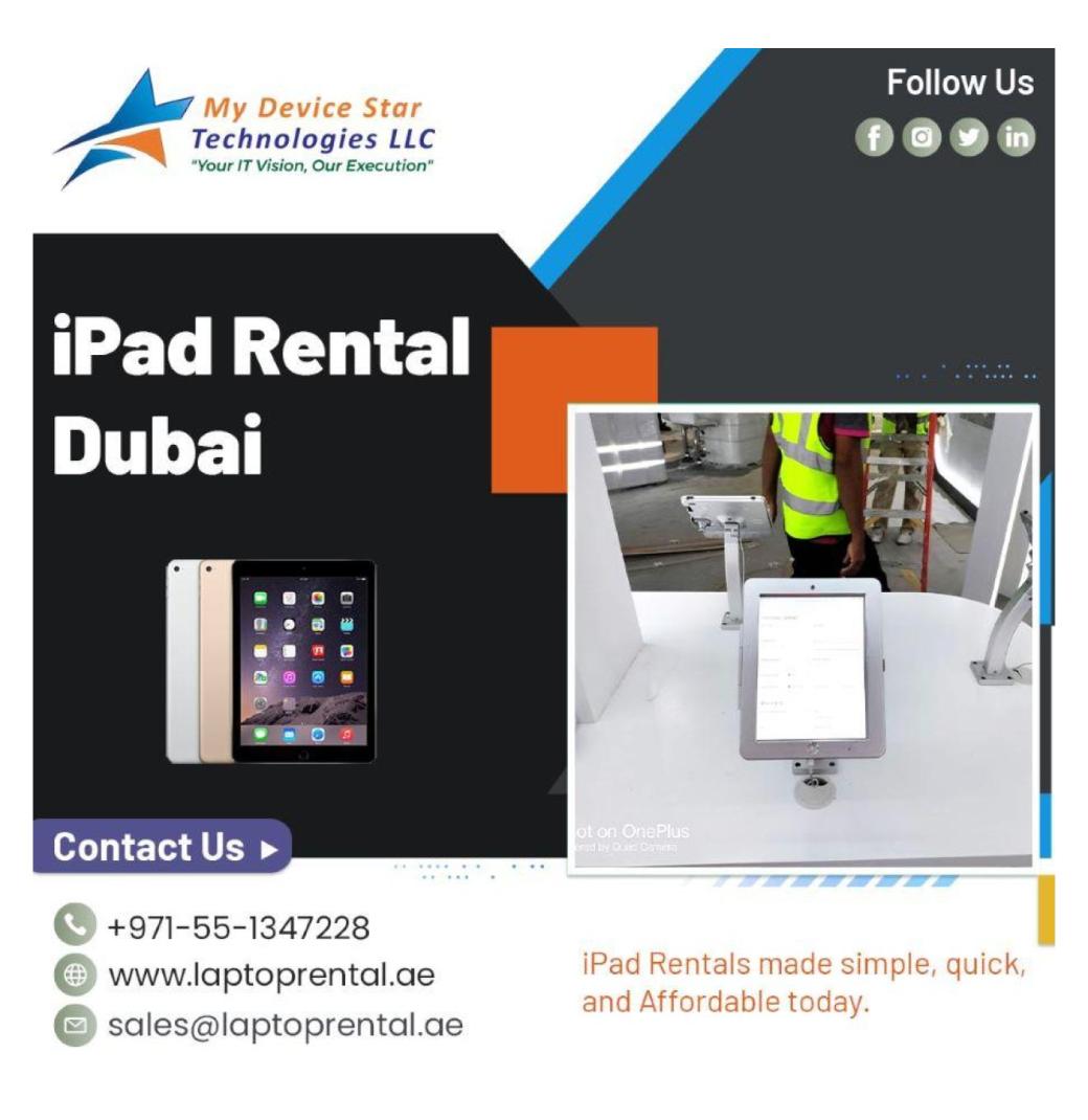 Dubai Tech Rentals: iPad Air vs Chromebook Options