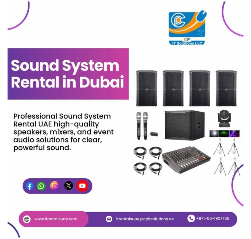 What's the Real Cost of Sound System Rental in Dubai?