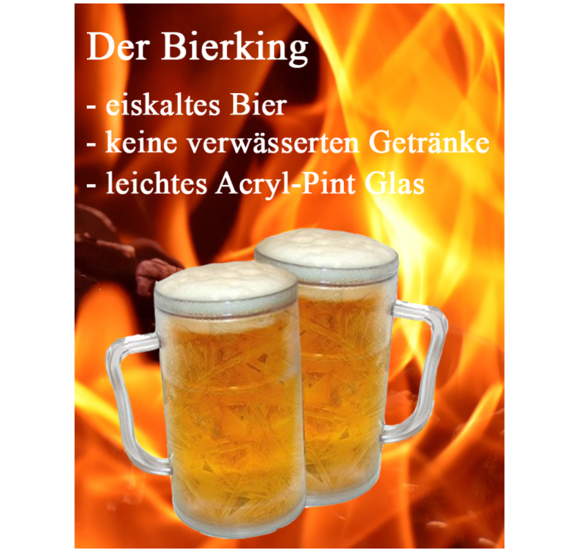 Ice King Bier Glas- und Becher-Set – ideal für gekühlte Erfrischungen