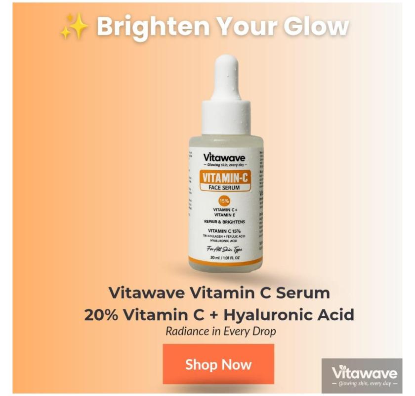 Vitawave Vitamin C Serum for Brighter, Healthier Skin