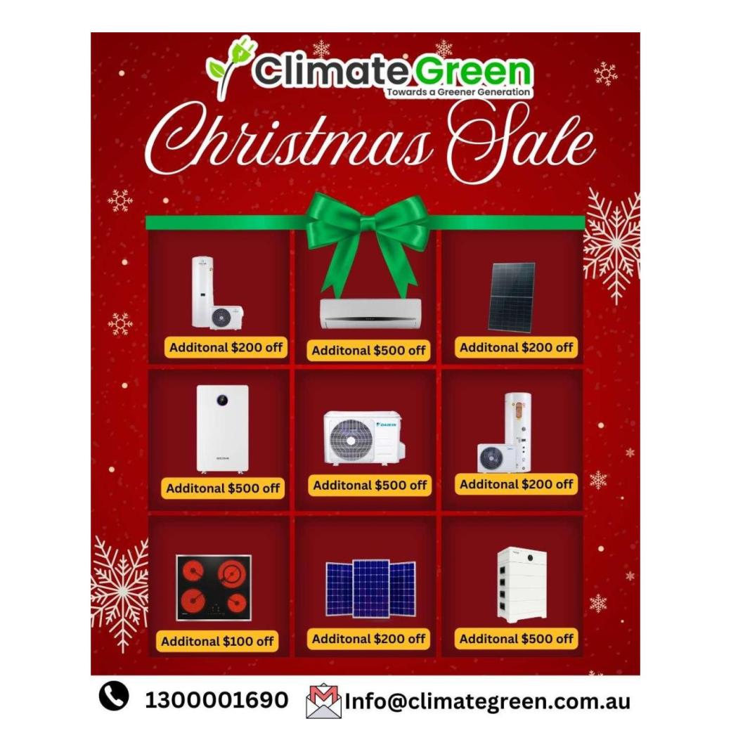 Climate Green’s Christmas Sale is LIVE! 
