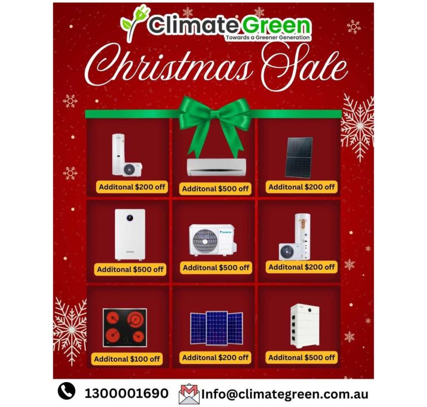 Climate Green’s Christmas Sale is LIVE! 