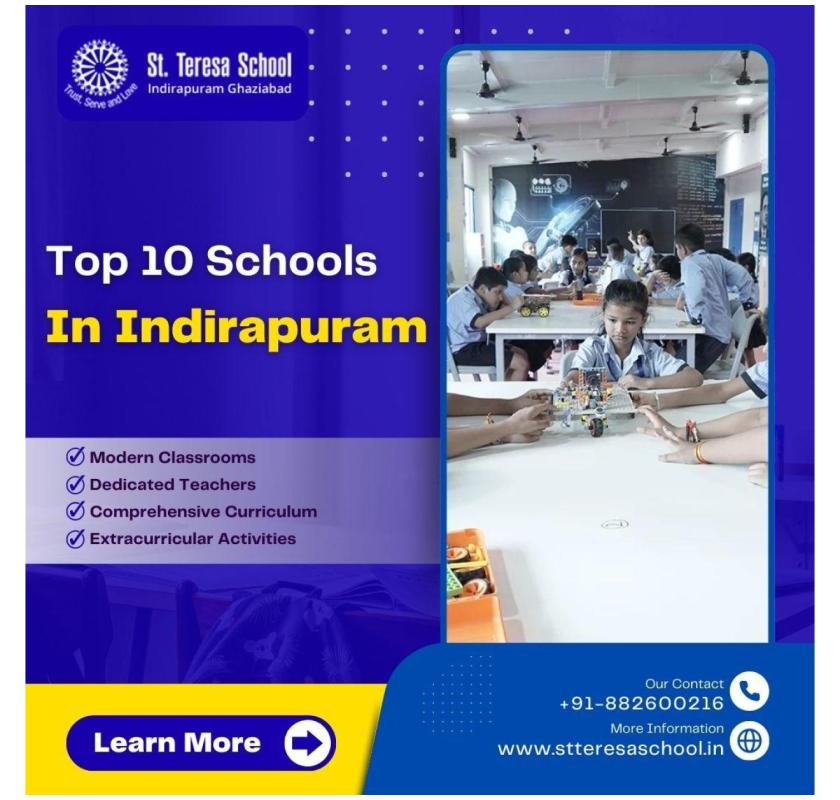 Top 10 Schools In Indirapuram for Quality Education