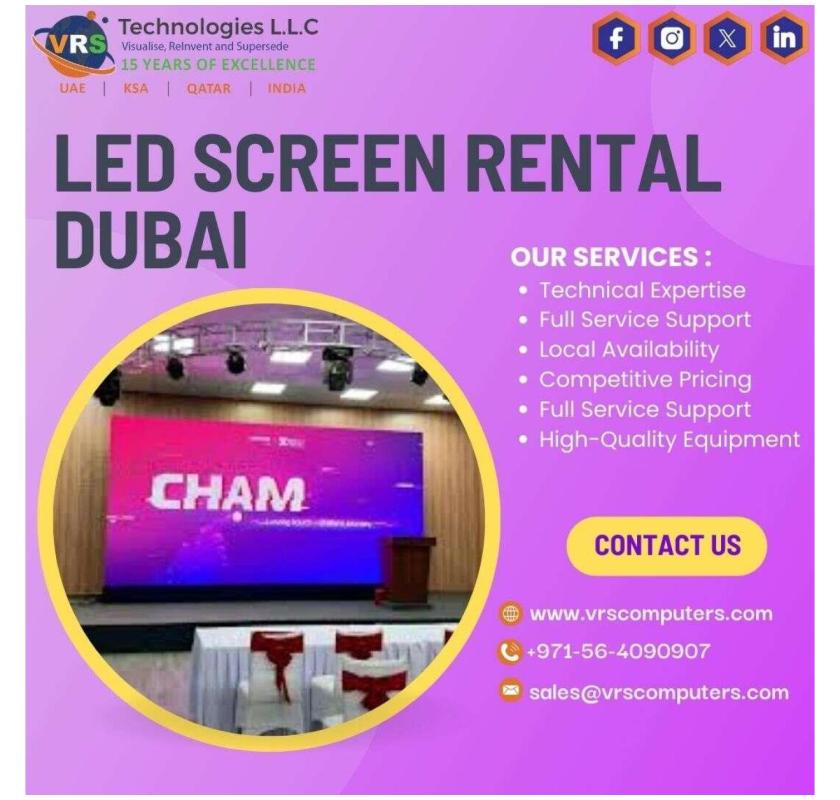 Why Do Organizers Select Led Screen Rental Dubai for Displays?