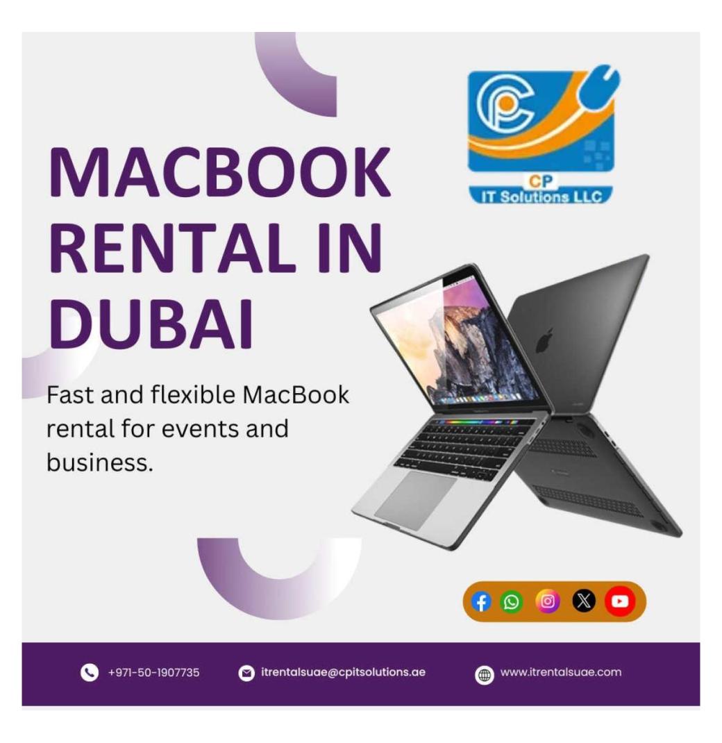 Top-Notch Event MacBook Rental in Dubai