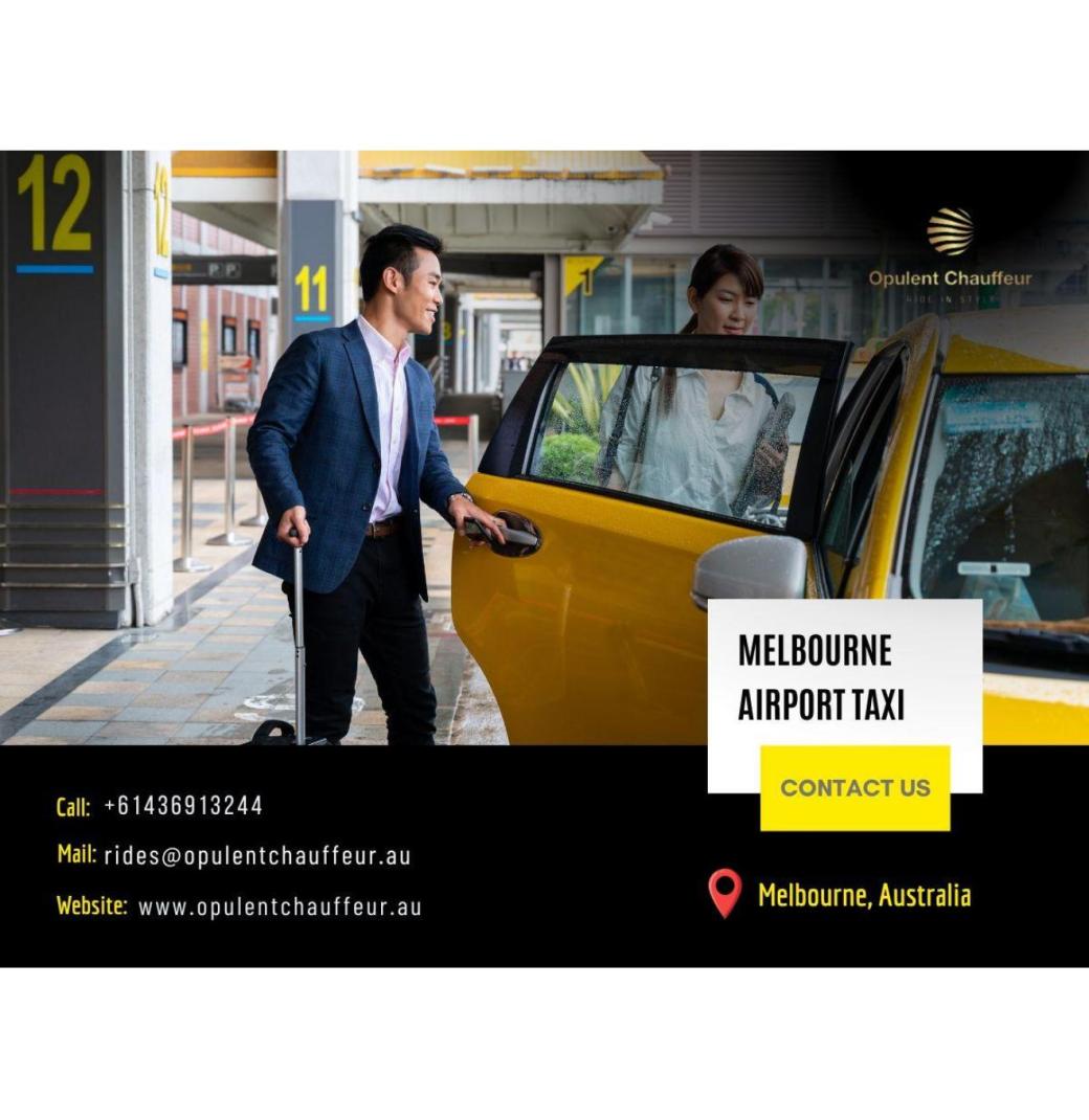 Easy Travel When You Book A Melbourne Airport Taxi
