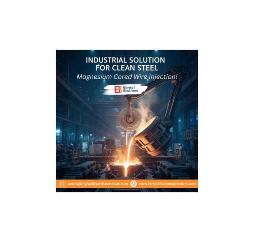 Industrial Solution for Clean Steel – Magnesium Cored Wire Injection!