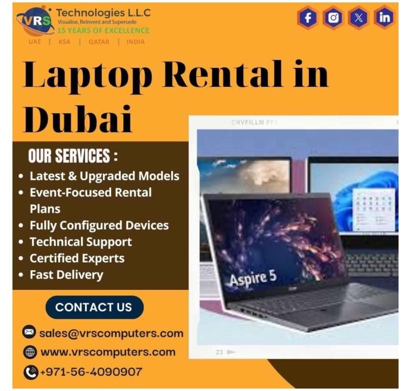 Can Events Improve Using Reliable Laptop Rental in Dubai?