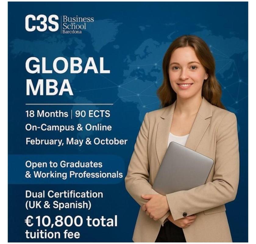 Global MBA at C3S Business School: Your Gateway to International Leadership