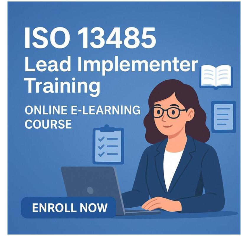 ISO 13485 Lead Implementer Training – Online Course