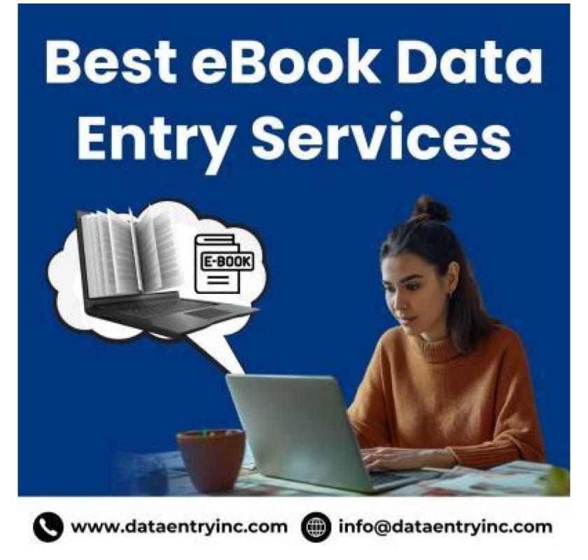 Best eBook Data Entry Services in India