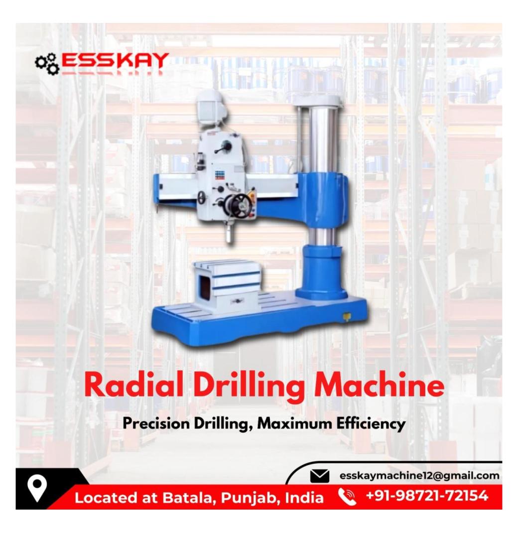 High-Performance Radial Drilling Machines for Industrial Use