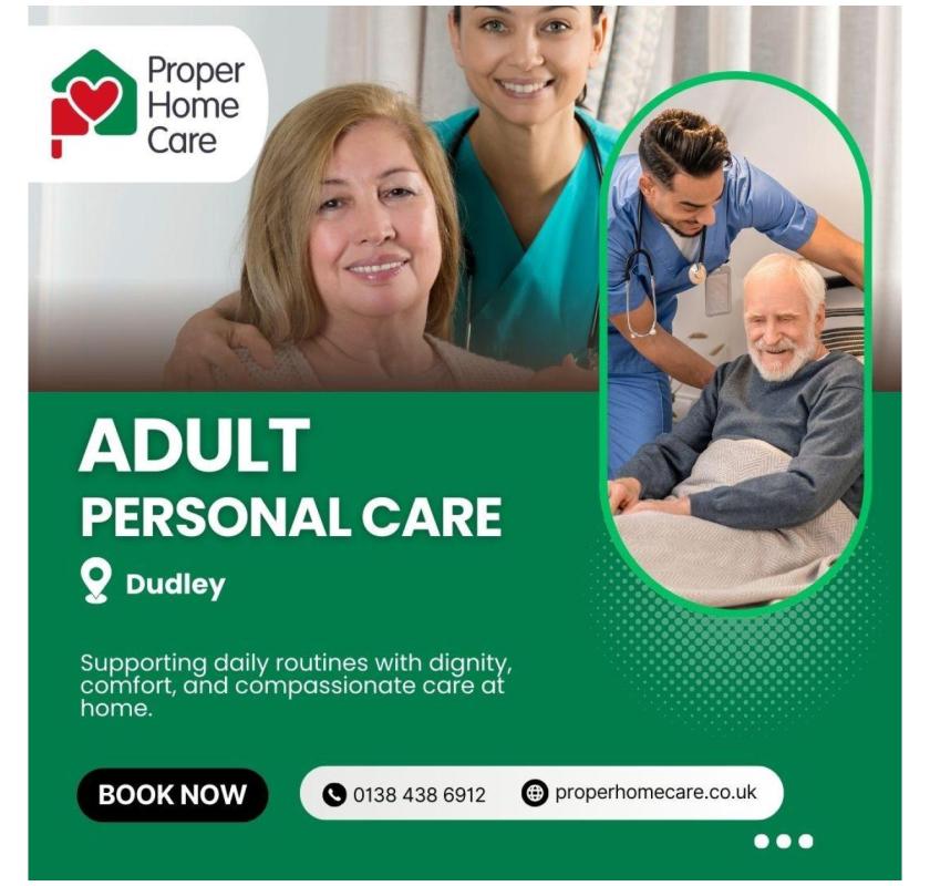 Adult Personal Care in Dudley
