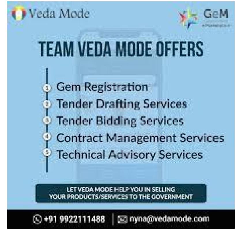 GeM Tender in Delhi NCR | Fast Registration & Tender Support – VedaMode
