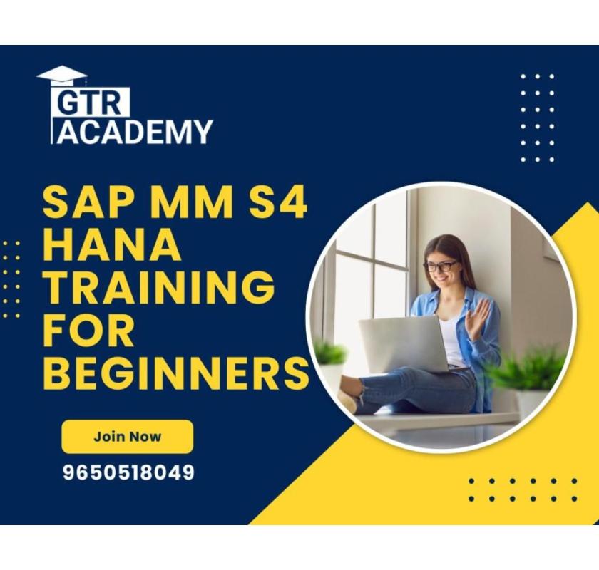 SAP MM S4 HANA Training for Beginners