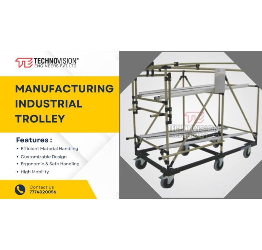 Industrial PJS Trolley Manufactured : A Cost-Effective and Versatile Handling Solution