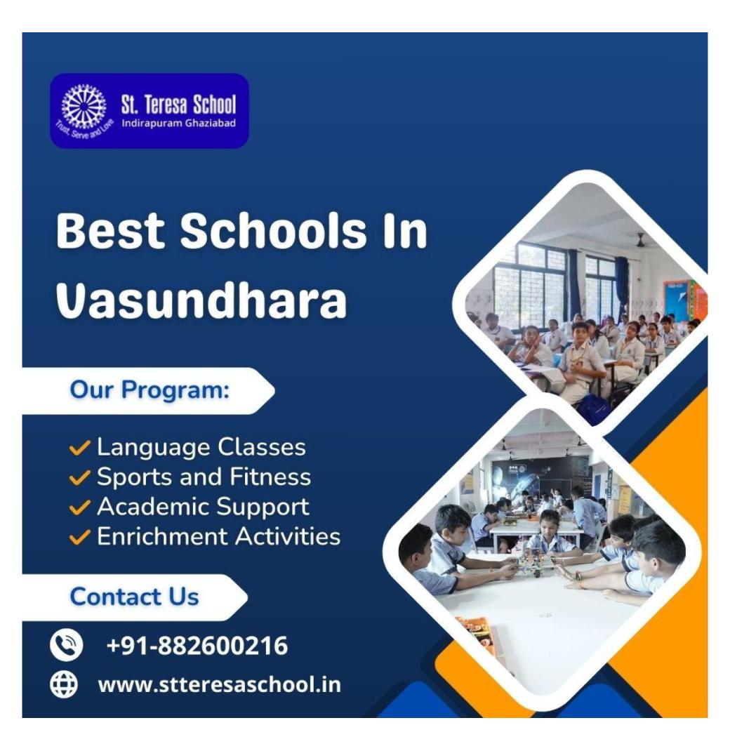 Best Schools in Vasundhara With Strong Academic Programs