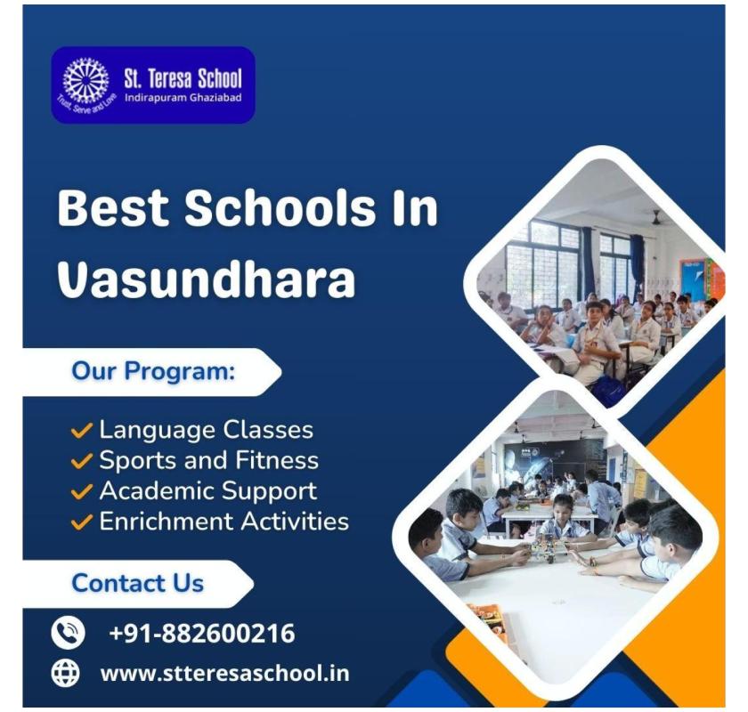 Best Schools in Vasundhara With Strong Academic Programs