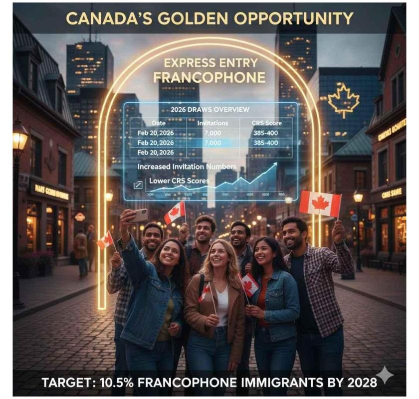 Comprehensive Analysis of Express Entry Francophone Immigration Draws (2026)