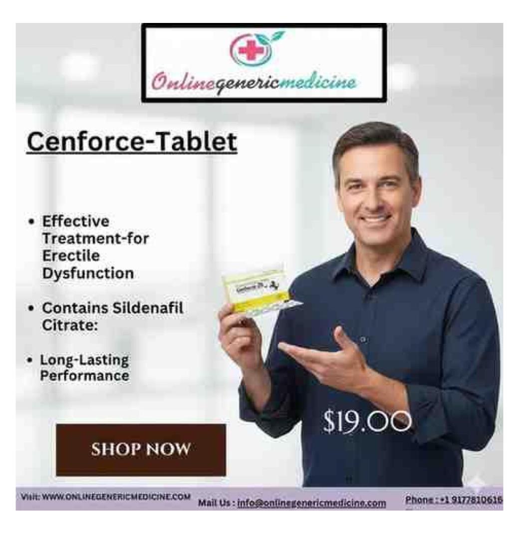 Purchase Cenforce D with Sildenafil Citrate Combination - ONLINE GENERIC MEDICINE 