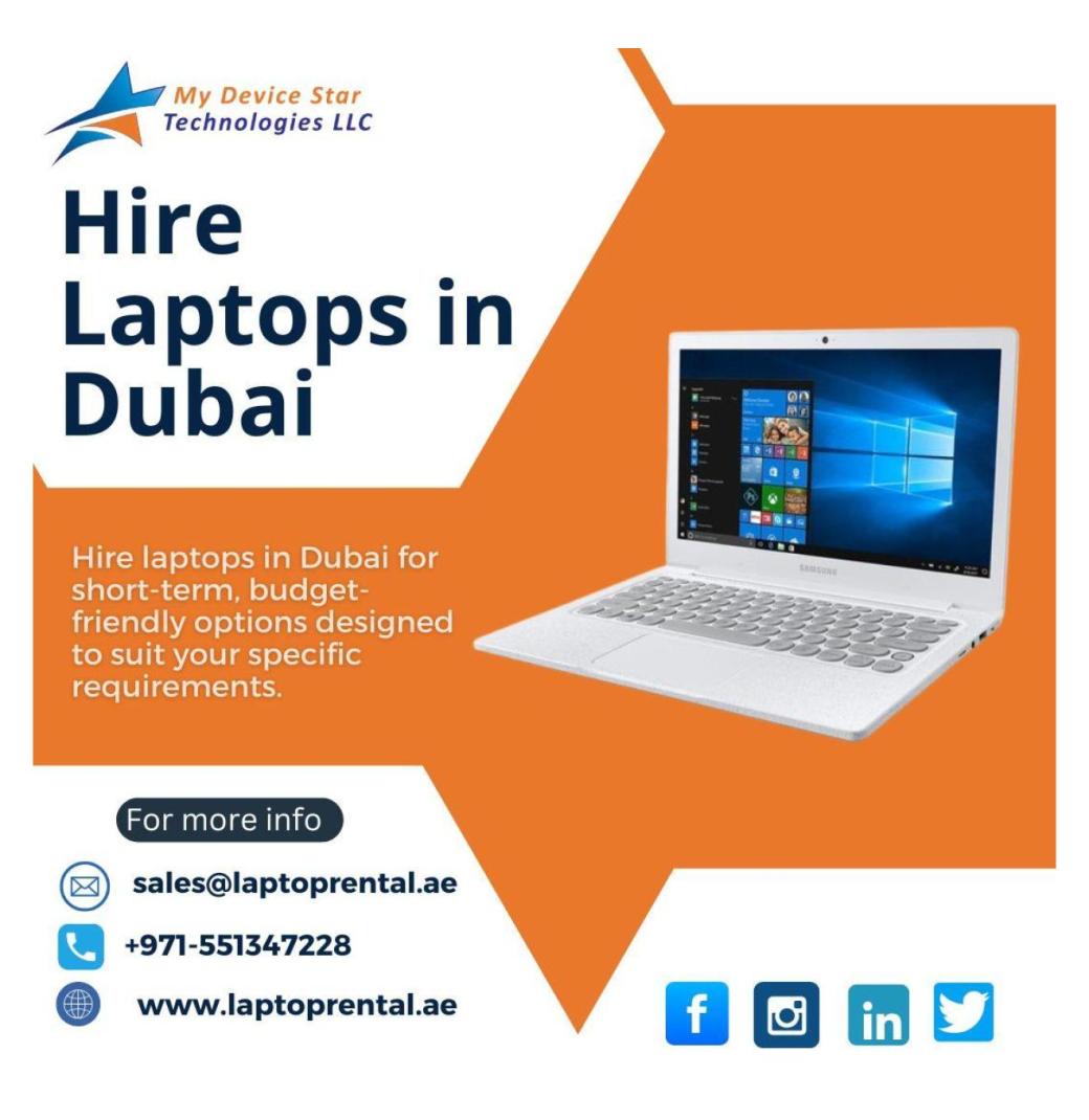 Best Place to Hire Laptops for IT Training in UAE?