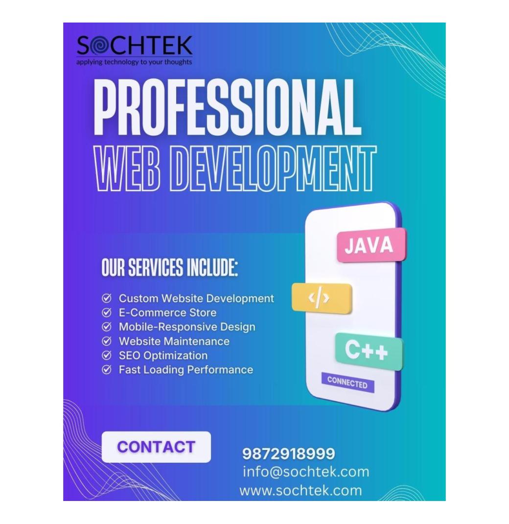 Professional Web Development Services for Your Business | Sochtek