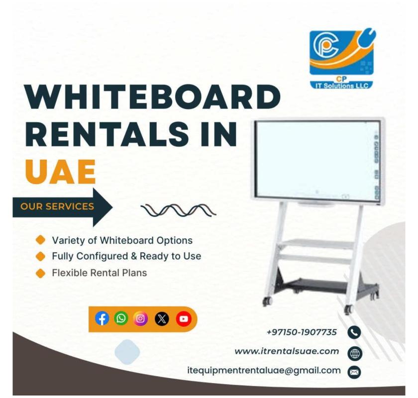 Top 5 Spots for WhiteBoard Rentals in UAE