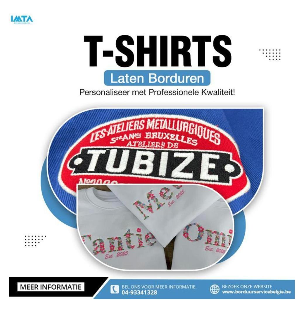 T-Shirts Laten Borduren – Personaliseer met Professionele Kwaliteit