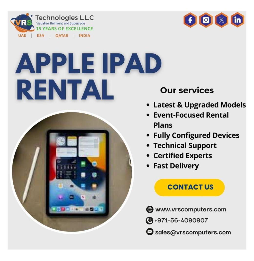 How Do Events Operate Efficiently Using Apple Ipad Rental?