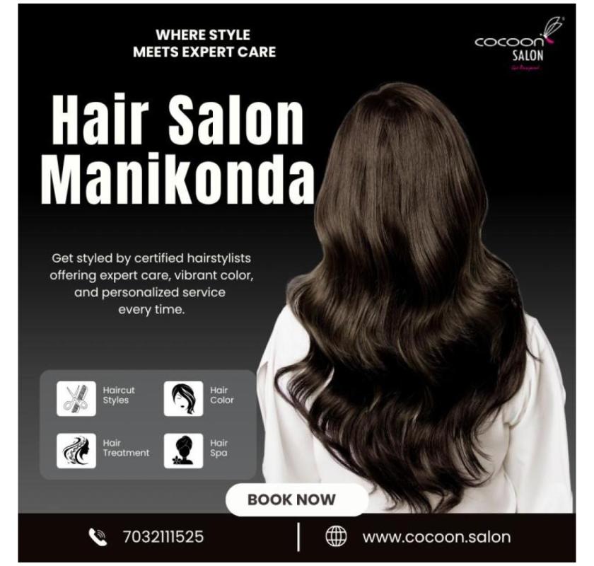 Hair Salon Manikonda | 7032111525 | Cocoon Salon