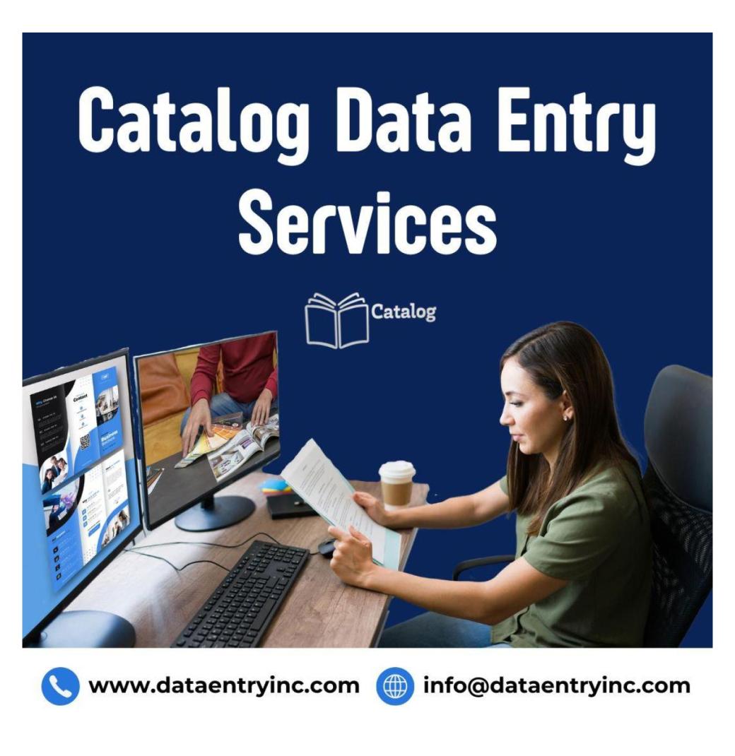 Best Catalog Data Entry Services in India