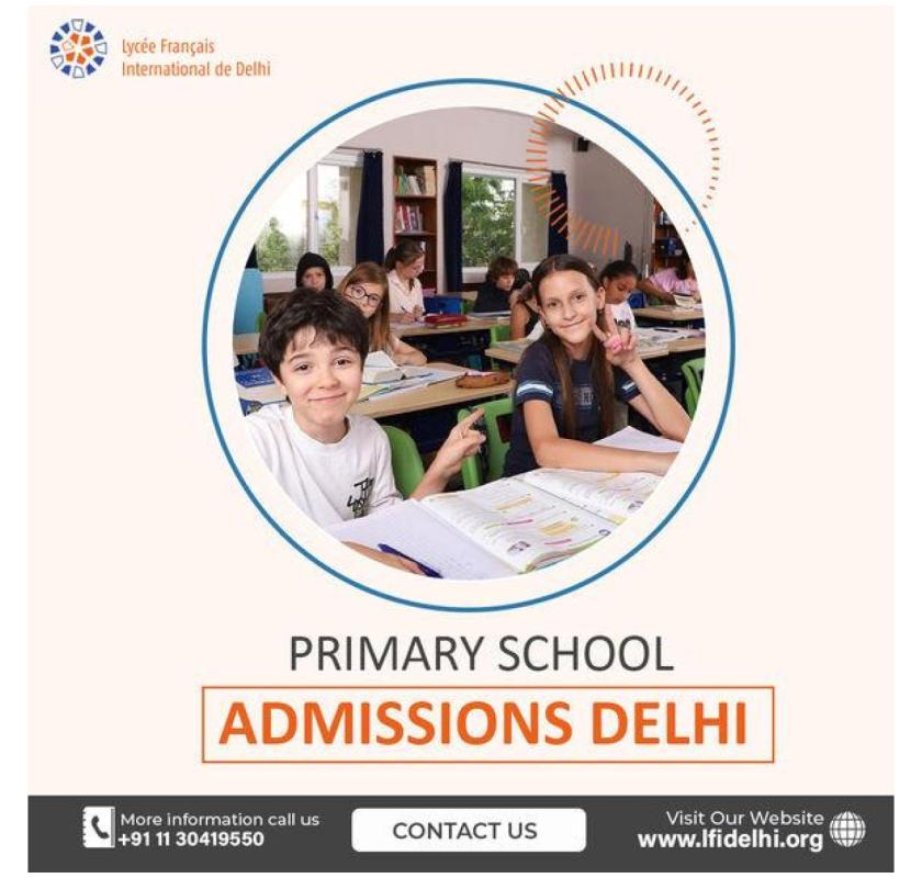 Primary School Admissions Delhi 