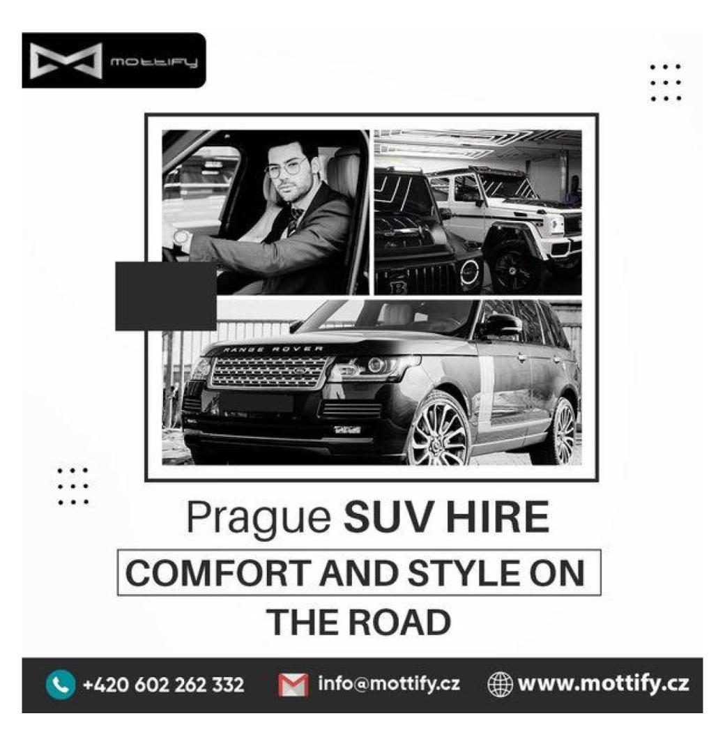 Prague SUV Hire – Comfort and Style on the Road