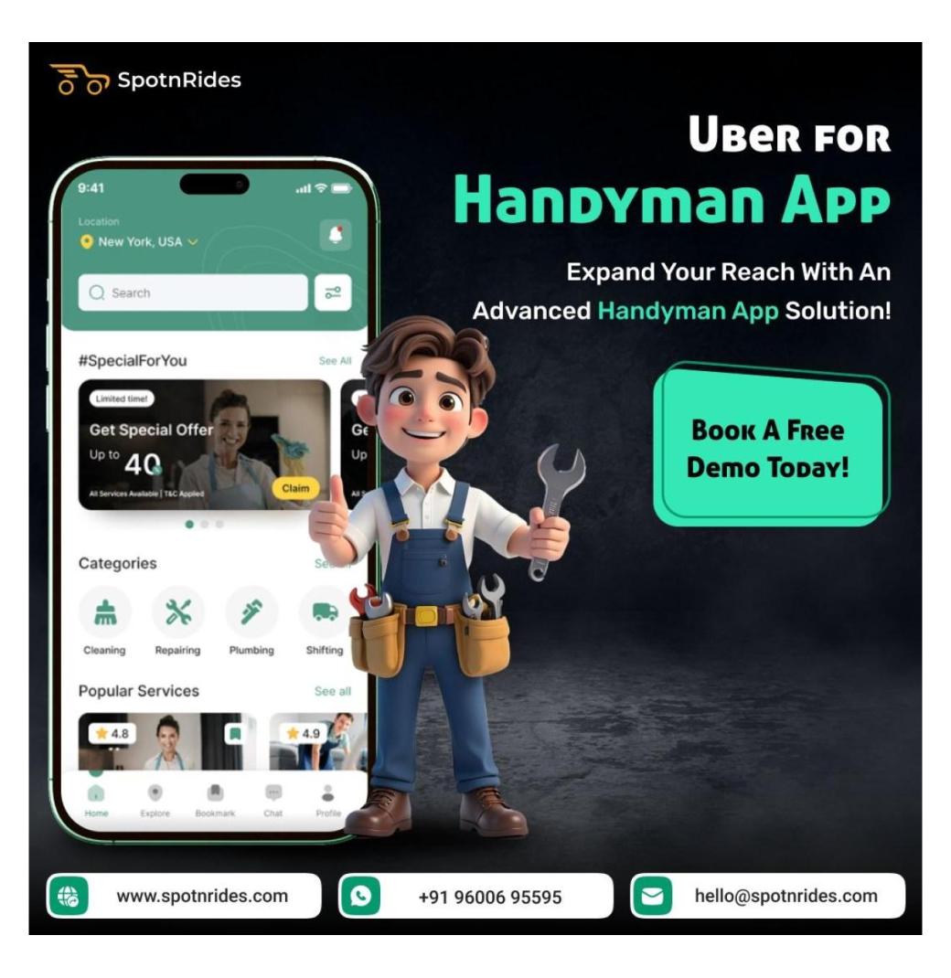 Uber for Handyman App – White-Label On-Demand Home Service Solution