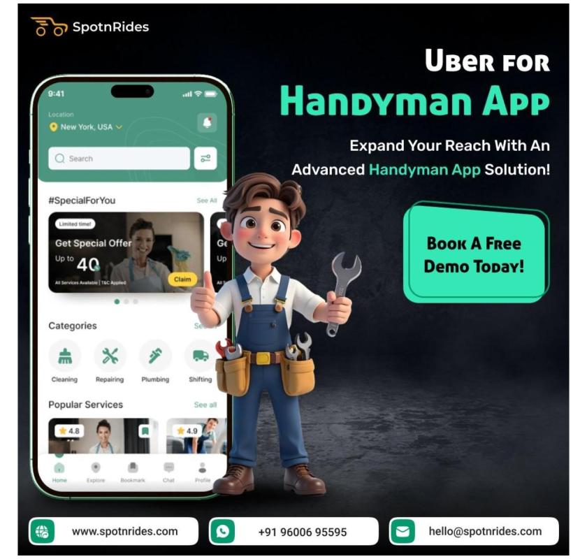 Uber for Handyman App – White-Label On-Demand Home Service Solution