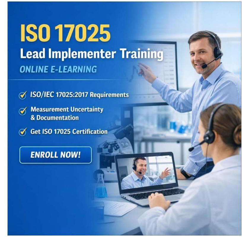 ISO 17025 Lead Implementer Training with Certification