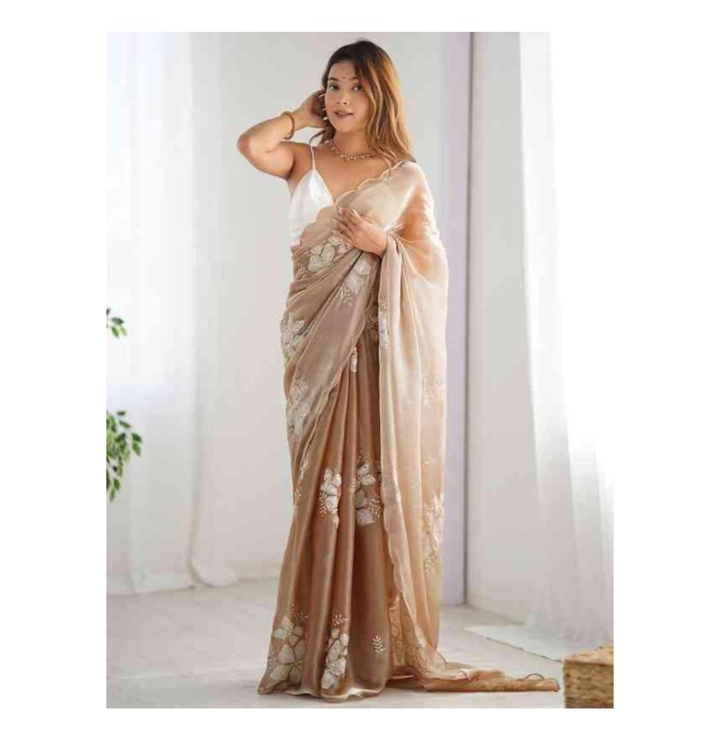 Get sleeveless saree - 3/3