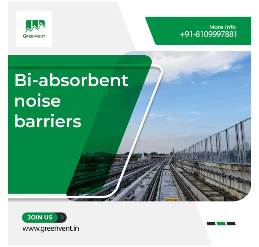 Bi-absorbent noise barriers for effective sound reduction