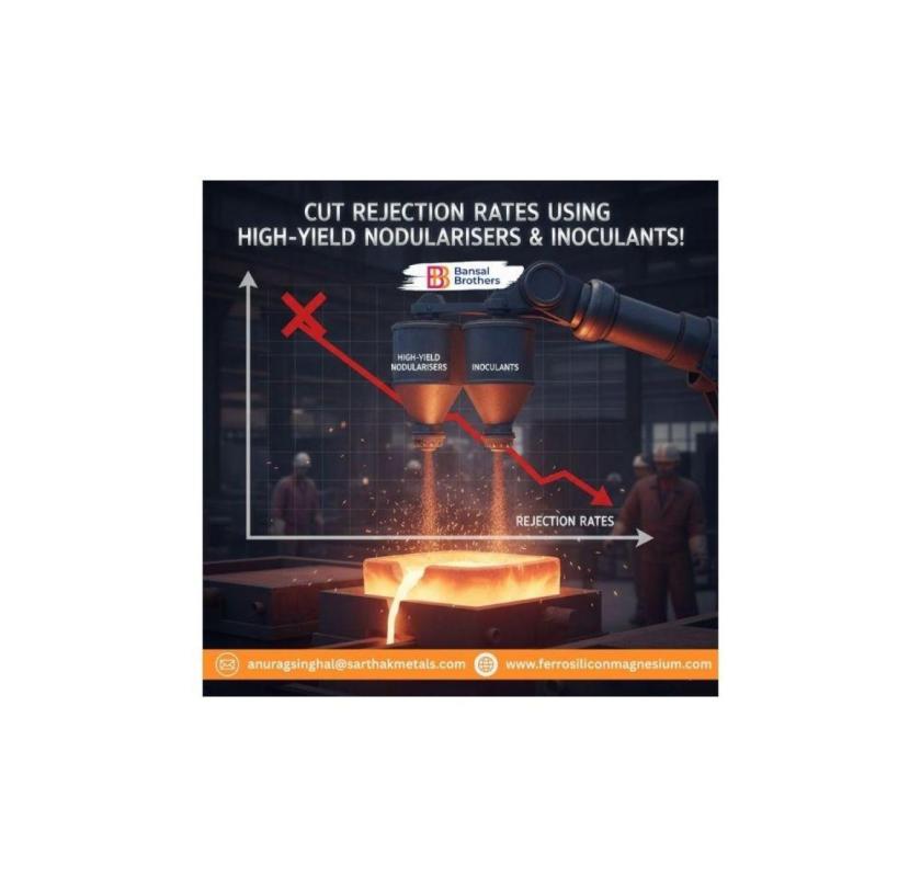 Cut Rejection Rates Using High-Yield Nodularisers & Inoculants!