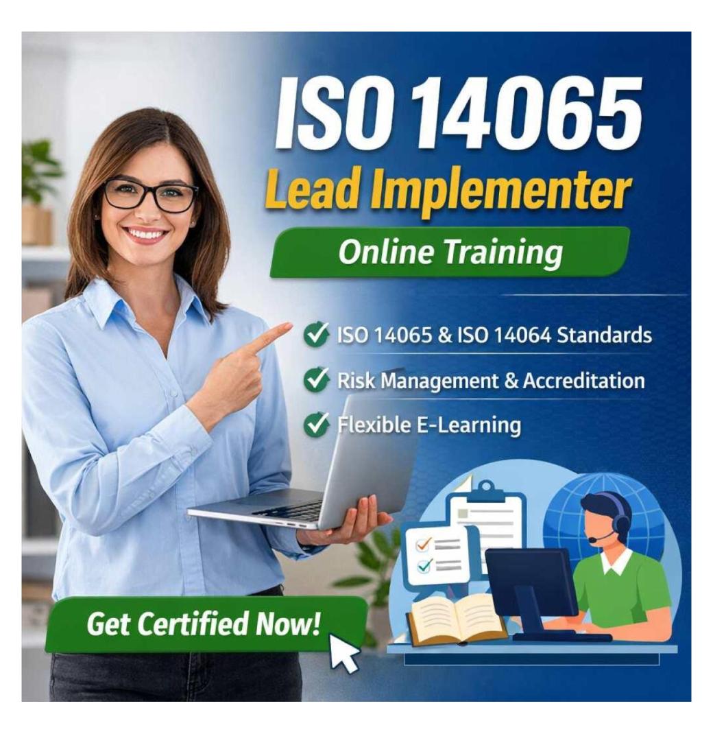 ISO 14065 Lead Implementer Training- Flexible course
