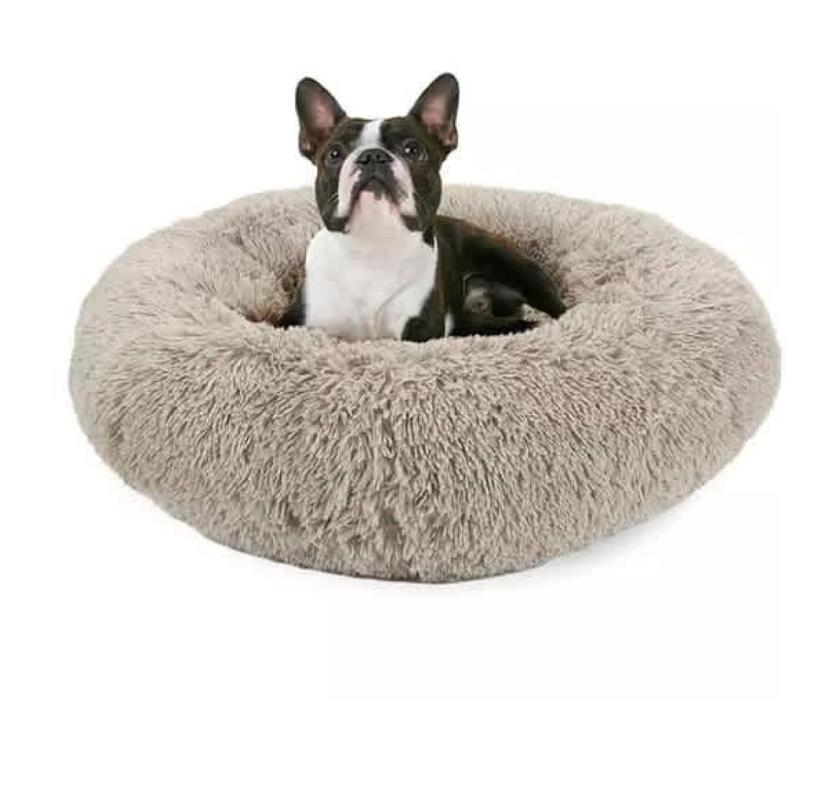 Affordable round pet beds for pets in the USA – Cozy Christmas Comfort for Your Furry Friends