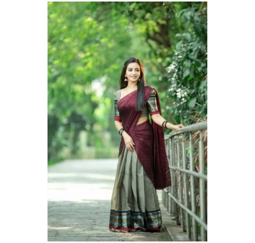Cotton Half Saree Collection: Comfort Blended with Youthful Traditional Appeal