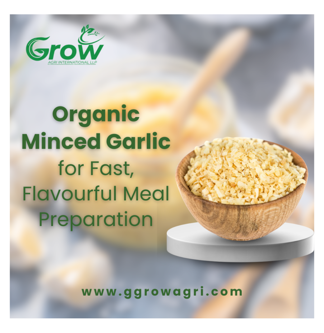 Organic Minced Garlic for Fast, Flavourful Meal Preparation
