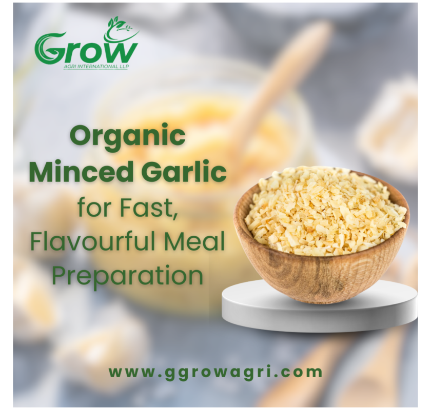 Organic Minced Garlic for Fast, Flavourful Meal Preparation