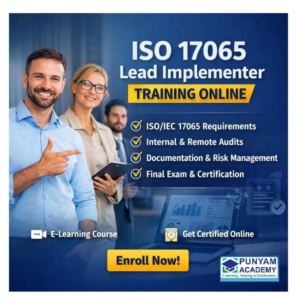 ISO 17065 Lead Implementer Training- Certification Course