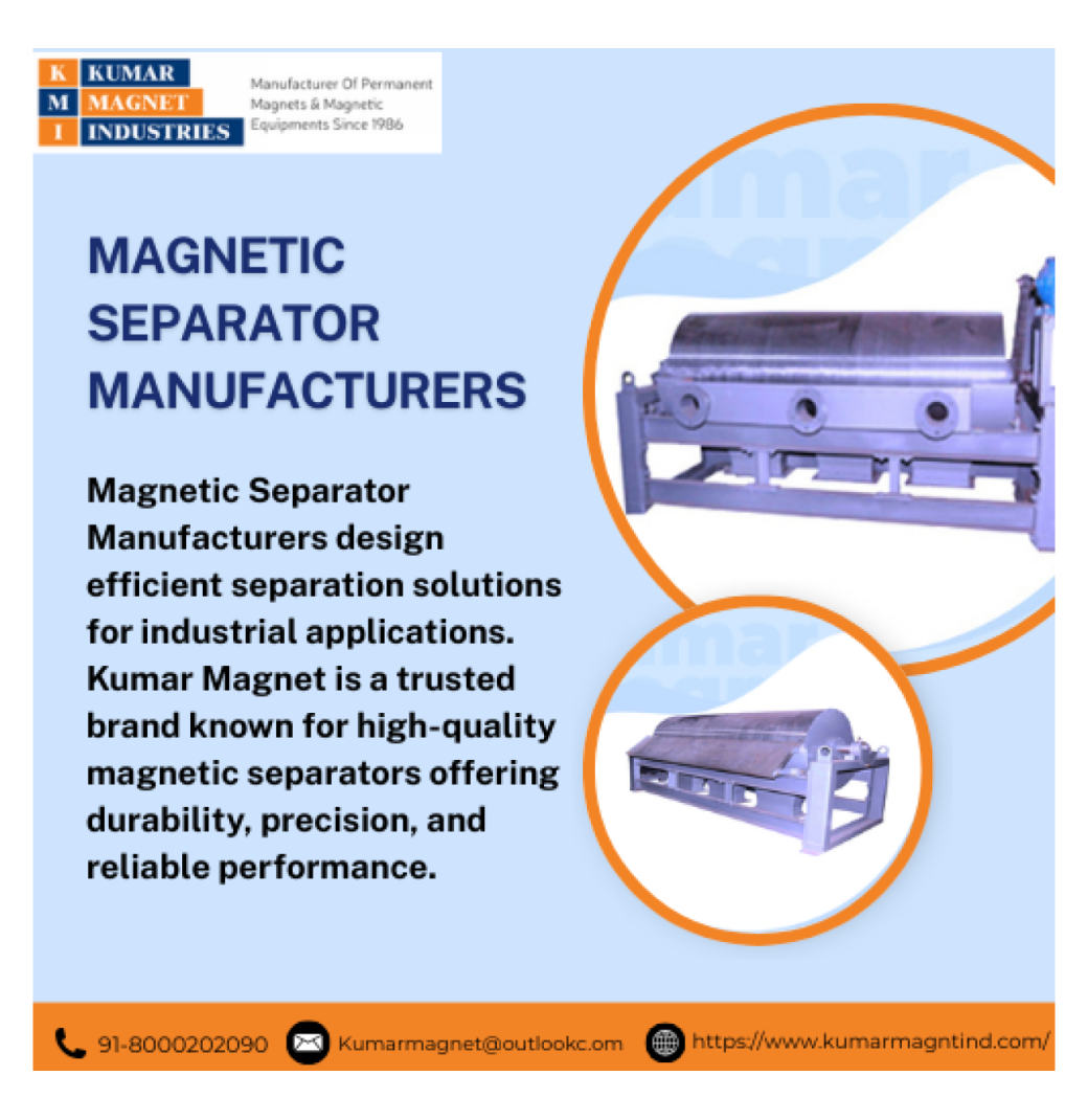 Magnetic Separator Manufacturers | Kumar Magnet